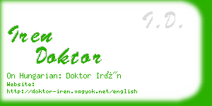 iren doktor business card